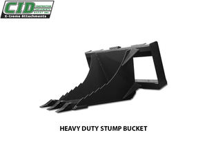 CID Stump Buckets for Skid Steers