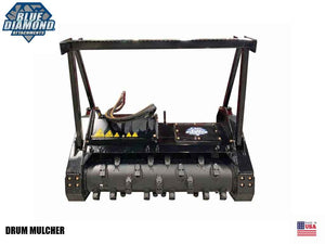 BLUE DIAMOND drum mulcher for skid steer loaders