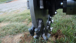 BLUE DIAMOND extreme duty stump grinder for skid steers