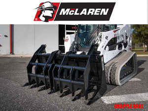 Rastrillo de pinza MCLAREN para minicargadora