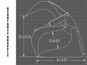 Pinza industrial SPIDER para minicargadoras