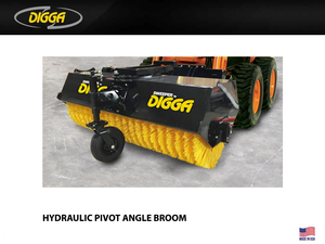 DIGGA HYDRAULIC PIVOT ANGLE BROOMS FOR SKID STEERS