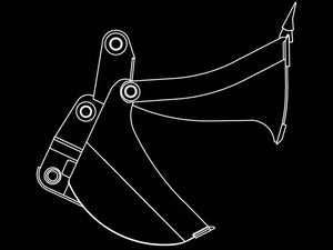 Cucharón de mandíbula WAINROY para excavadoras 15T 30,000 -41,000 LBS