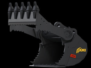 AMI Jawbone bucket for backhoes