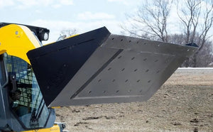 BERLON low profile extended lip bucket for skid steers