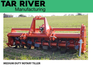 TAR RIVER medium duty rotary tiller for 30 to 60 HP tractors
