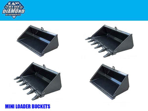 BLUE DIAMOND low profile buckets for mini loader