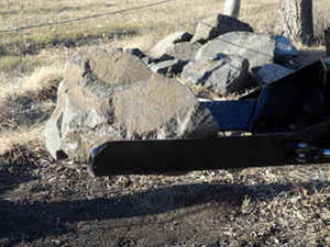 DPM Nursery jaws mini jaws heavy duty hybrid style tree forks for mini loaders