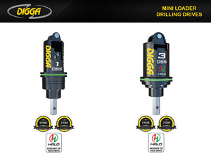 Accionamientos de barrena de servicio pesado DIGGA DSS para minicargadoras