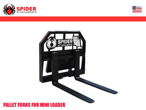 Horquillas para paletas SPIDER para minicargadoras