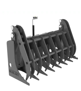 BERLON Root Rake Grapple for skid steers