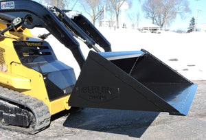 BERLON Extended Lip Low Profile Bucket for Mini Loaders