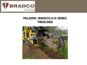 ZANJADORA PALADIN / BRADCO SERIE 615 PARA MINI CARGADORA