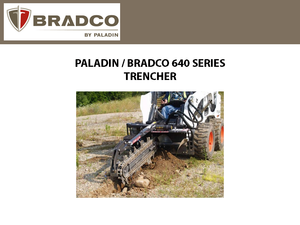 PALADÍN / BRADCO ZANJADORA SERIE 640