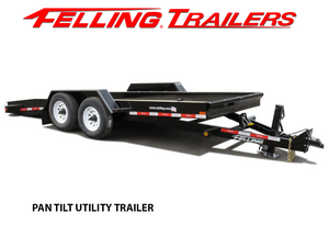 FELLING Pan bed utility drop deck trailer
