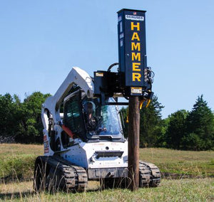DANUSER Hammer Post Driver for skid steer