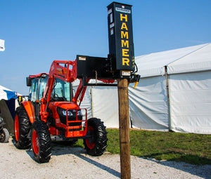 DANUSER Hammer Post Driver for skid steer