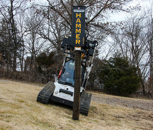 DANUSER Hammer Post Driver for skid steer