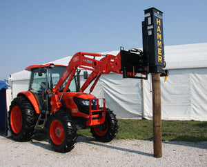 DANUSER Hammer Post Driver for skid steer