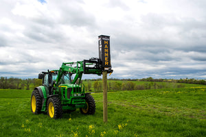 DANUSER Hammer Post Driver for skid steer