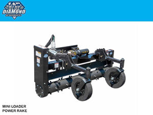 BLUE DIAMOND Power rake for mini loader