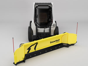 SnowWolf QuattroPlow arado de alas automático para minicargadoras