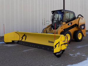 SnowWolf QuattroPlow arado de alas automático para minicargadoras