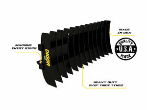 Rastrillo de raíces DIGGA para minicargadora