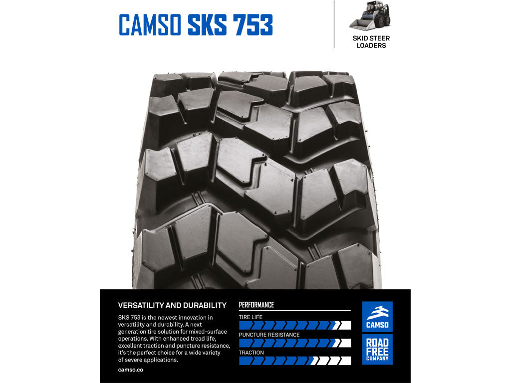 CAMSO SKS 753 tire for skid steer
