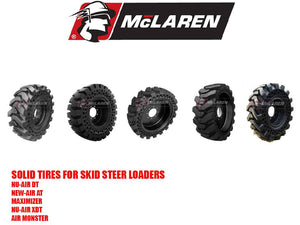 MCLAREN solid rubber tires for skid steers