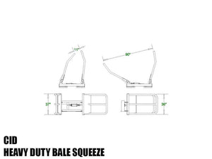 CID bale squeeze for skid steer loader