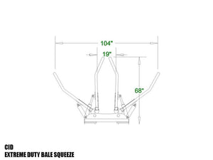 CID bale squeeze for skid steer loader