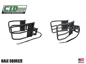 CID bale squeeze for skid steer loader