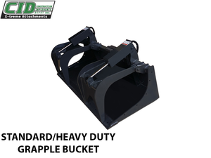 CID Grapple Buckets for Skid Steers