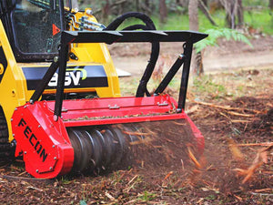 FECON Bullhog Drum Mulcher for Standard Flow Skid Steer