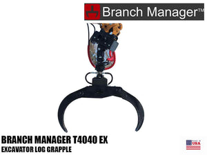 Branch Manager T4040 Excavator log grapple