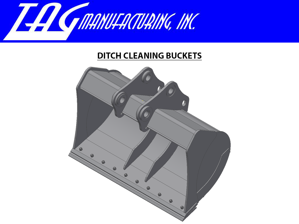 TAG Ditch Buckets for 120,000 - 140,000 lbs. Excavators