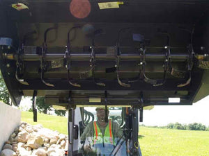 PADALIN tiller for machines with universal skid steer mounting