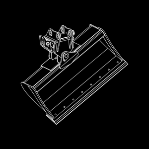 WAIN ROY Tilt Bucket for 1/4 yard Tractor Loader Backhoes up to 16,000 lbs.