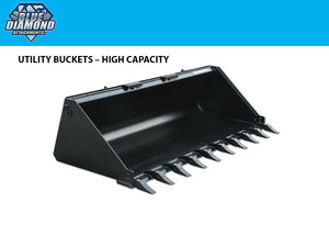 BLUE DIAMOND UTILITY BUCKET, HIGH CAPACITY, HIGH BACK