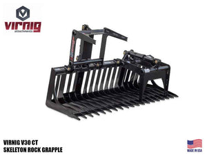 Virnig V30 Compact Tractor Skeleton Rock Grapple