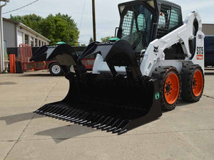 SPIDER extreme duty rock bucket grapple