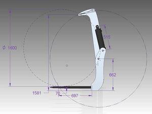 Cortadora de fardos de alquitrán