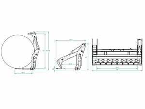 Cortadora de fardos de alquitrán