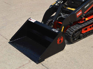 SPIDER heavy duty mini loader low profile buckets