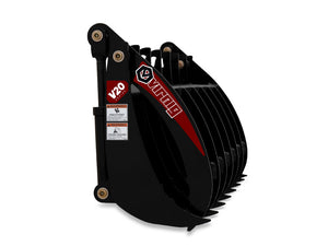 Pinza rastrillo de raíces Virnig V20 Mini minicargadora