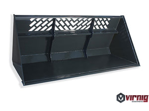 Virnig V60 Snow and Light Material Bucket for skid steer loader
