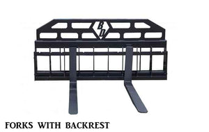 BLUE DIAMOND PALLET FORKS, WIDE FRAME (TRACTOR)