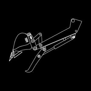 WAIN ROY Soldadura de cambio rápido en pulgar hidráulico para excavadoras y TLB