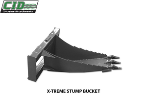 CID Stump Buckets for Skid Steers